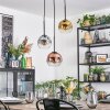 Ripoll Hanglamp, Kogellampje, Cluster hanglamp Chroom, Goud, Duidelijk, Koperkleurig, Rookkleurig, 3-lichts