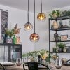 Ripoll Hanglamp, Kogellampje, Cluster hanglamp Chroom, Goud, Duidelijk, Koperkleurig, Rookkleurig, 3-lichts