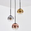 Ripoll Hanglamp, Kogellampje, Cluster hanglamp Chroom, Goud, Duidelijk, Koperkleurig, Rookkleurig, 3-lichts