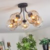 Ripoll Plafondlamp, Kogellampje Amber, Duidelijk, 5-lichts