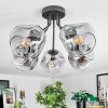 Ripoll Plafondlamp, Kogellampje Duidelijk, Rookkleurig, 5-lichts