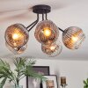 Ripoll Plafondlamp, Kogellampje Chroom, Duidelijk, Rookkleurig, 5-lichts