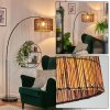 Cando Staande lamp, Booglampen Chroom, Zwart, 1-licht