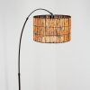 Cando Staande lamp, Booglampen Chroom, Zwart, 1-licht