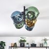 Ripoll Plafondlamp, Kogellampje Blauw, Goud, Groen, 5-lichts
