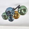 Ripoll Plafondlamp, Kogellampje Blauw, Goud, Groen, 5-lichts