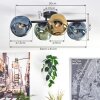 Ripoll Plafondlamp, Kogellampje Blauw, Goud, Groen, 4-lichts