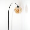 Ripoll Staande lamp, Booglampen Zwart, 1-licht