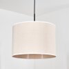 Bassagoda Hanglamp, Hanglamp Beige, Wit, 1-licht