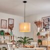 Bassagoda Hanglamp, Hanglamp Beige, Wit, 1-licht