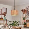 Bongal Hanglamp, Hanglamp Bruin, Natuurlijke kleuren, 1-licht
