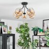 Ripoll Plafondlamp, Kogellampje Amber, 5-lichts