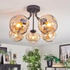 Ripoll Plafondlamp, Kogellampje Amber, 5-lichts