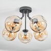 Ripoll Plafondlamp, Kogellampje Amber, 5-lichts