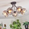 Ripoll Plafondlamp, Kogellampje Duidelijk, Rookkleurig, 5-lichts