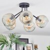 Ripoll Plafondlamp, Kogellampje Amber, Duidelijk, 5-lichts