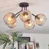 Ripoll Plafondlamp, Kogellampje Amber, Duidelijk, 5-lichts