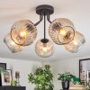 Ripoll Plafondlamp, Kogellampje Amber, Duidelijk, 5-lichts