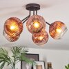 Ripoll Plafondlamp, Kogellampje Duidelijk, Koperkleurig, 5-lichts