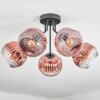 Ripoll Plafondlamp, Kogellampje Duidelijk, Koperkleurig, 5-lichts