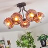 Ripoll Plafondlamp, Kogellampje Duidelijk, Koperkleurig, 5-lichts