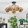 Ripoll Plafondlamp, Kogellampje Goud, 5-lichts