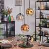 Ripoll Hanglamp, Kogellampje, Cluster hanglamp Chroom, Goud, Duidelijk, Koperkleurig, Rookkleurig, 3-lichts