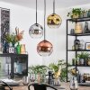 Ripoll Hanglamp, Kogellampje, Cluster hanglamp Chroom, Goud, Duidelijk, Koperkleurig, Rookkleurig, 3-lichts