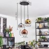 Ripoll Hanglamp, Kogellampje, Cluster hanglamp Chroom, Goud, Duidelijk, Koperkleurig, Rookkleurig, 3-lichts