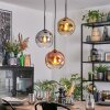 Ripoll Hanglamp, Kogellampje, Cluster hanglamp Chroom, Goud, Duidelijk, Koperkleurig, Rookkleurig, 3-lichts