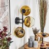 Koyoto Kogellampje, Wandlamp Goud, Duidelijk, 3-lichts