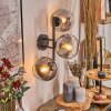 Koyoto Kogellampje, Wandlamp Duidelijk, Rookkleurig, 3-lichts
