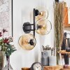 Koyoto Kogellampje, Wandlamp Amber, Duidelijk, 3-lichts