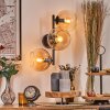 Koyoto Kogellampje, Wandlamp Amber, Duidelijk, 3-lichts