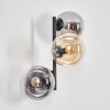 Gastor Kogellampje, Wandlamp Amber, Duidelijk, Rookkleurig, 3-lichts