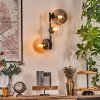 Gastor Kogellampje, Wandlamp Amber, Duidelijk, Rookkleurig, 3-lichts