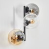 Gastor Kogellampje, Wandlamp Amber, Duidelijk, Rookkleurig, 3-lichts