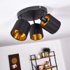 Alsen Plafondlamp Zwart, 3-lichts