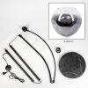 Ripoll Staande lamp, Booglampen Zwart, 1-licht