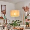 Bassagoda Hanglamp, Hanglamp Beige, Wit, 1-licht