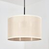 Bassagoda Hanglamp, Hanglamp Beige, Wit, 1-licht
