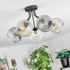 Ripoll Plafondlamp, Kogellampje Amber, Duidelijk, Rookkleurig, 5-lichts
