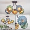 Koyoto Plafondlamp, Kogellampje 52 cm Blauw, Goud, Groen, 5-lichts