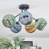 Koyoto Plafondlamp, Kogellampje 52 cm Blauw, Goud, Groen, 5-lichts