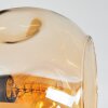Ripoll Plafondlamp, Kogellampje Amber, Duidelijk, Rookkleurig, 4-lichts