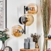 Koyoto Kogellampje, Wandlamp Amber, 3-lichts