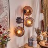 Koyoto Kogellampje, Wandlamp Duidelijk, Koperkleurig, 3-lichts