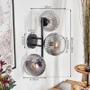 Koyoto Kogellampje, Wandlamp Duidelijk, Rookkleurig, 3-lichts