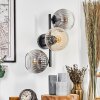 Koyoto Kogellampje, Wandlamp Amber, Duidelijk, Rookkleurig, 3-lichts