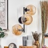 Koyoto Kogellampje, Wandlamp Amber, 3-lichts